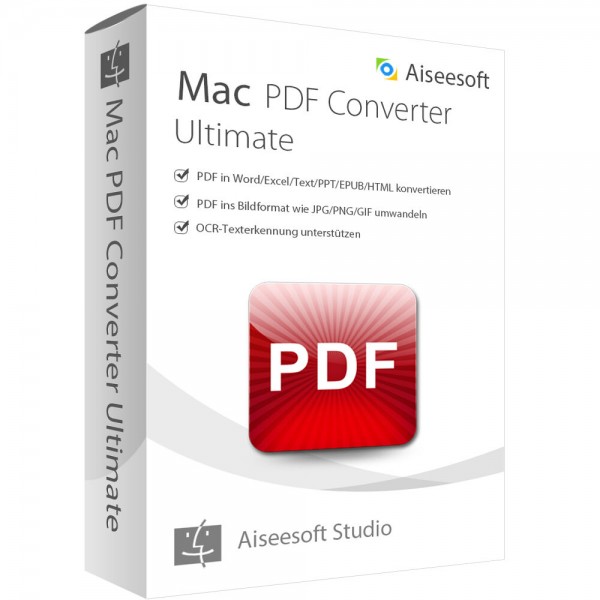 Aiseesoft PDF Converter Ultimate (Version 2017) - lebenslange Lizenz Mac OS