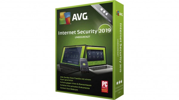 AVG Internet Security 2022 , unbegrenzte Geräteanzahl, 1 Jahr