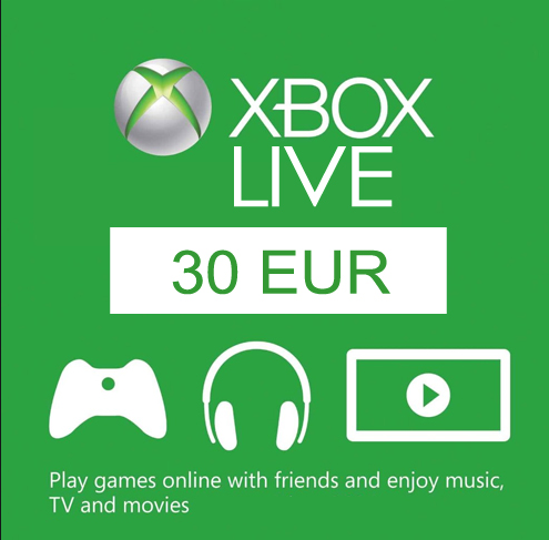 Xbox Live Gift Card 30 EUR - Europe