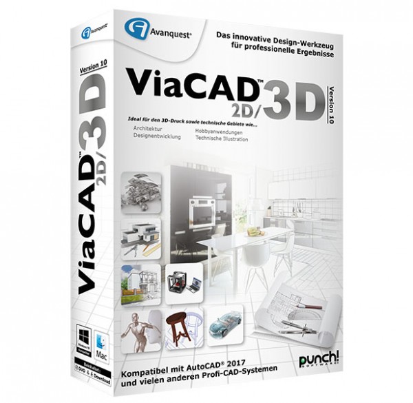 ViaCAD 2D/3D 10, WIN/MAC MacOS