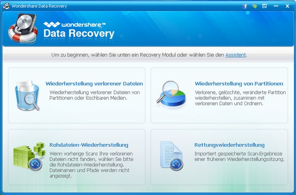 Wondershare Data Recovery Windows