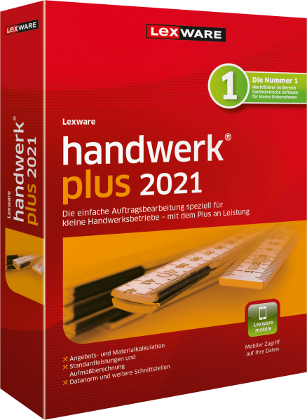 Lexware Handwerk Plus 2021, 365 Tage Laufzeit, Download