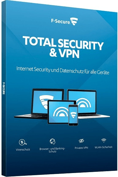 F-Secure F-Secure Total Security & VPN 2022 3 Geräte 1 Jahr Vollversion Download EMAIL 