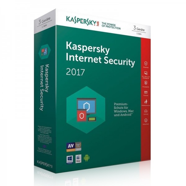 Kaspersky Internet Security 2017 1 Jahr Lizenz